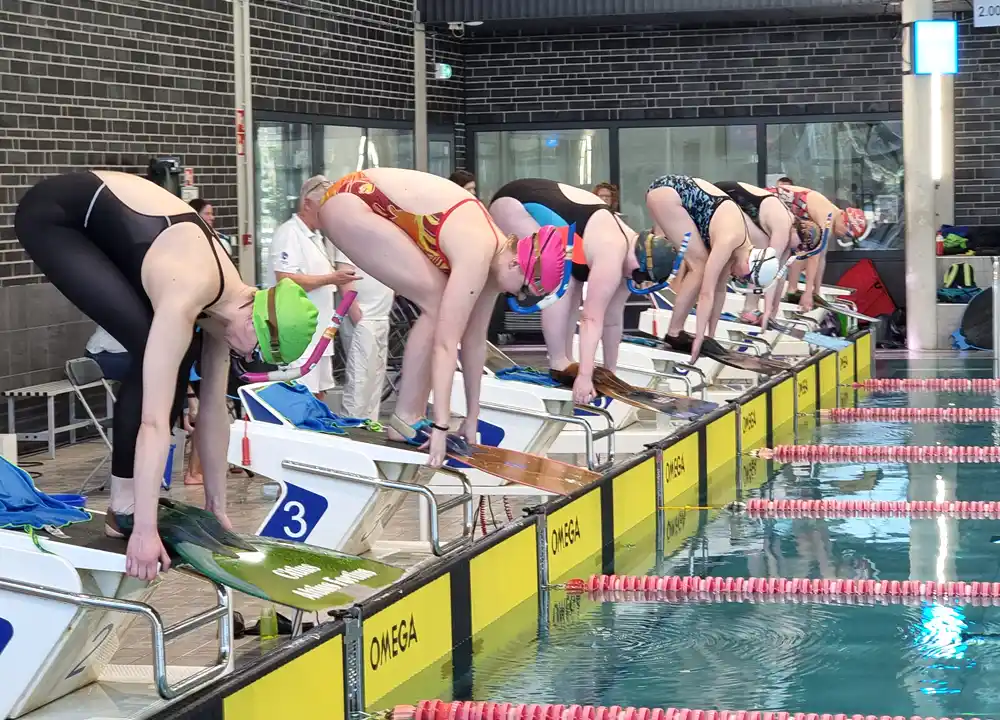 Start Vinzwemwedstrijd in Utrecht